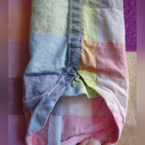 Gap Kids L10/11 Plaid Button Down - Picture 4 of 6